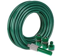 MantraRaj Reinforced Flexible Pressure Washer PVC Hose Pipe Watering Spray Gardening Gun Hosepipe Reel Plants for Home, Garden, Patio & Car Cleaning Outdoor (75FT)