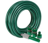Mantraraj Reinforced Flexible Pressure Washer PVC Hose Pipe Watering Spray Gardening Gun Set Hosepipe Reel Plants for Home, Garden, Patio & Car Cleaning Outdoor (50FT)