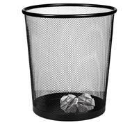 MantraRaj Round Metal Waste Paper Bin Mesh Wastebasket Trash Can for Bathrooms, Kitchens, Home Offices, Dorm Rooms Lightweight Alloy Steel Garbage Bin 9L Capacity | Office Bin | Dustbin (1)