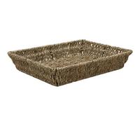 Mantraraj Seagrass Rectangular Storage Basket Tray Shelf Storage Hamper Basket For Home Office Caravan