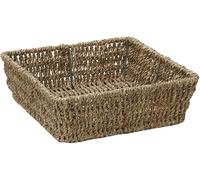 MantraRaj Seagrass Square Storage Tray Bedroom kitchen And Home Office Storage For Papers, Makeup, Toiletries, Jewellery Woven Basket Gift Box Hamper Storage Decorative Baskets Multipurpose