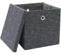 MantraRaj Shadow Paper Lidded Storage Boxes With Lids | Storage Baskets for Shelves Toy Box Collapsible Fabric Storage Bins Folding For Nursery Toys Drawers Laundry Clothes Books Bedding Home Clothes