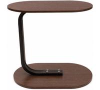Mantraraj Side Table For Sofa & Bed Small Snack Coffee Table Compact Couch Sofa Side Table Brown