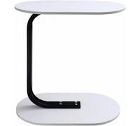 Mantraraj Side Table For Sofa & Bed Small Snack Coffee Table Compact Couch Sofa Side Table White