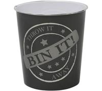 MantraRaj Small Bin It Plastic Waste Paper Bin Dark Grey 2.5L Round Waste Basket Trash Can, Lightweight Rubbish Bin for Kitchen, Bedroom, Bathroom, Open-Top Design, Ourdoor Gargabe Container Dustbin