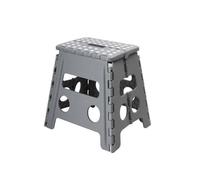 MANTRARAJ Step Stool Foldable Heavy Duty Lightweight Anti Slip Step Stool Large in Grey MANTRARAJ Grey