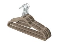 MantraRaj Velvet Coat Hangers Non-Slip Hangers for Clothes Velvet Clothes Hangers 360 Degree Swivel Hook Suit Hangers for Adult Sturdy To Hold Jacket Or Dresses Trouser Pullovers Hoodies (Beige)