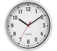 MantraRaj Wall Clock 9" Silent Non-Ticking Decorative Modern Clock - 23 cm Round Battery Operated Wall Clocks Easy Readable Number for Living Room, Bedroom, Kitchen, School & Office