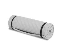 MantraRaj Waterproof EVA Camping Mat Extra Thick 1.5 CM Lightweight EVA Foam Yoga Sleeping Ground Roll Mat With Elastic Straps Ideal For Camping Fishing Exercise Outdoor- Grey,180x50cm