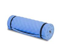 MantraRaj Waterproof EVA Camping Mat Extra Thick 1.5 CM Lightweight EVA Foam Yoga Sleeping Ground Roll Mat With Elastic Straps Ideal For Camping Fishing Exercise Outdoor- Blue,180x50cm