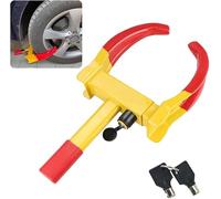 MantraRaj Wheel Clamp Lock Heavy Duty Car Wheel Lock Clamps, Caravan Lock Car Clamp with 2 Keys Antitheft Locking Devices Motorhome Wheel Clamp Security Anti Theft Trailer