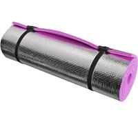 MantraRaj Yoga Roll Mat Waterproof Insulated Roll Up Foam Camp Mattress Camping Roll Mat With Elasticated Straps, Lightweight & Durable Ideal for Camping, Fishing, Festival And Exercise Pink