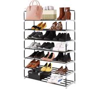 MantrRaj 7 Tier Metal Shoe Rack Quick Assembly Space Saving Heavy Duty Shoe Storage And Organiser for Wardrobe, Hallway, Bedroom & Bathroom
