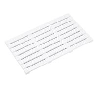 Mantrraj Bamboo Duckboard Bath Mat Anti Slip Mat Spa, Bath, Shower Bathroom Decor Easy To Clean Water Resistant Shower Mat White