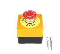 MANTTH 1 Set Emergency Stop Push Button Switch Emergency Stop Switch With 4 Screws Explosion Proof Push Button Switch Station for Industry Home Emergency