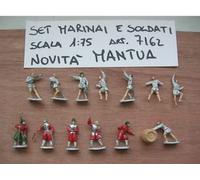 Mantua Model 7162 - SET 13 Sailors and Soldiers - 1:75 - Lead - For Paint