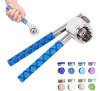 Manual 20mm Flip Vial Crimper, Stainless Steel Hand Sealer with Non-Slip Handle for High-Speed Bottle Capping in Pharmaceutical and Laboratory Packaging