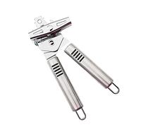 Manual 3-in-1 Can Opener, Stainless Steel Strong Tin Opener with Non-Slip Handle, Smooth Edge, Lid Bottle Top Remover for Kitchen, Camping, Restaurant
