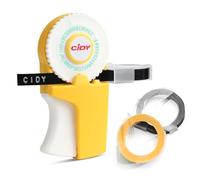 Manual 3D Embossing Label Maker DIY Mini Typewriter Machine with 2 Label Tape Roll - 9mm*300cm Handheld Labeler for Organizing Crafting Home Kitchen School Office