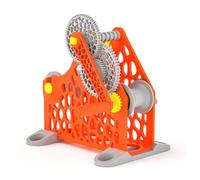 Manual 3D Printer Filament Respooler, Removable Modular Design, Smooth Rotation, for 1kg Spools, Ideal for 3D Printing Enthusiasts and Textile Artists