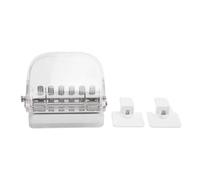 Manual 6 Hole Paper Punch with Transparent Cover Compatible with A4 30 B5 26 and A5 20 Hole Binder Page Formats for Document Binding and Notebook Organization