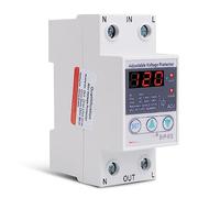 Manual Adjustable 110V 120V 63A Voltage Relay DIN Rail Over Under Voltage Monitoring Device Automatic Transfer Switch 1Pcs Automatic switch