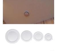Manual Adjustable Circular Vent Cover Made of ABS for HVAC Ventilation Ducts Suitable for Residential and Light Commercial Use (100mm)