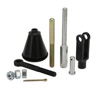 Manual Adjustable Master Cylinder Rod Kit,Adjustable Cylinder Push Rod,Universal Cylinder Assembly,Eyelet and Clevis Set Replacement,Durable Metal Material,Easy Installation,for GM 1950-1970, cyl