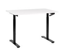 Manual Adjustable Standing Desk DESTINAS 120 cm 72 cm White/ Black