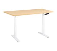 Manual Adjustable Standing Desk DESTINAS Light Brown/ White 120 cm 72 cm