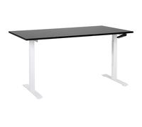 Manual Adjustable Standing Desk DESTINES 160 cm 72 cm Black/ White