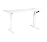 Manual Adjustable Standing Desk DESTINES 160 cm 72 cm White