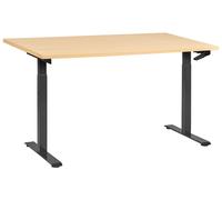 Manual Adjustable Standing Desk DESTINES Black/ Light Brown 160 cm 72 cm