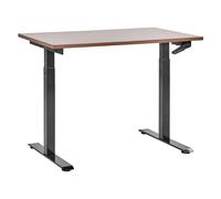Manual Adjustable Standing Desk DESTINES Brown/ Black 120 cm 72 cm