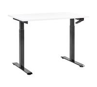 Manual Adjustable Standing Desk DESTINES White/ Black 120 cm 72 cm