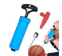 Manual Air Pump - Mini Portable Ball Inflator, Universal Hand System | Seventeen By Three Points Five Centimeters Blue PP Tools, Fast Inflation For Basketball Soccer Volleyball Ball