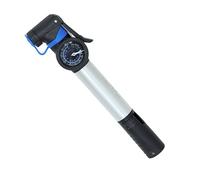 Manual Air Pump with Pressure Gauge 22 cm - High Pressure 80 PSI - Compatible Schrader/Presta - Premium Aluminium - for Bicycles, Baskets, Football, Basketball