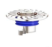 Manual Air Volume Control Valve Plastic Round Duct Regulator with 90 Degree Adjustable Handle for HVAC Ventilation Systems Multiple Sizes Available White(Silver)