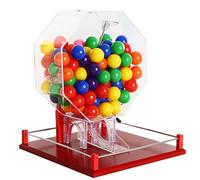 Manual and Electronic Bingo Cage Set with 100 Balls - Hand Crank Number Selector for Parties, Entertainment Venues, and Shopping Malls
