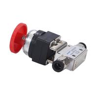 Manual and Pneumatic Mechanical valves MOV-03 Pneumatic Valve Emergency Stop Button 2 Position 3 Way 1/8" PT Thread with Fitting(12mm)