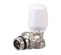 Manual Angle Valve with Temperature Control for Radiators Offering Precise Coolant Flow Management and Simplified Installation with Union Nut Design (DN15)