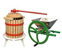 Manual Apple Scratter Pulper Pomace and Traditional Fruit and Apple Press (12 Litre) with Straining Bag
