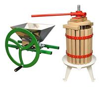 Manual Apple Scratter Pulper Pomace and Traditional Fruit and Apple Press (6 Litre) with Straining Bag