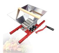 Manual Apples Grinder, Stainless Steel Fruit Crusher for Cider Wine Making, Grape Vegetable Pulper with Ergonomic Handle, Fruit Scratter