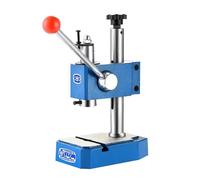 Manual Arbor Press 0.5 Ton 12.6in Max Lift Ductile Iron Base Round Head Punching Machine for DIY Leather Crafts Stamping Riveting Heightened Punching Tool