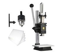 Manual Arbor Press, Bearing Hydraulic Hand Press Adjustable Punching Machine With Chuck And Dial, Multifunctional Punch Embossing Machine For Leather, Plastic, Wood, Aluminum