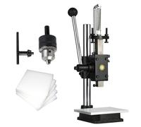 Manual Arbor Press, with Scale Plate & Drill Chuck & Backing Plate, Industrial Bearing Hydraulic Hand Press, Multi-function Heavy Duty Manual Press Puncher Tool, for Leather, Plastic, Wood, Aluminum