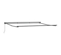 Manual Awning Frame, Adjustable, Anthracite, 4 x 2 m, Powder-Coated Steel with Aluminium Accents, Includes Mounting Accessories for Balcony, Patio and Garden
