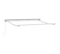 Awning Frame Retractable White 3.5 x 2 m Powder-coated Steel