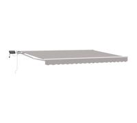vidaXL Light Grey and White 4 x 3.5 m Polyester with PU coating
